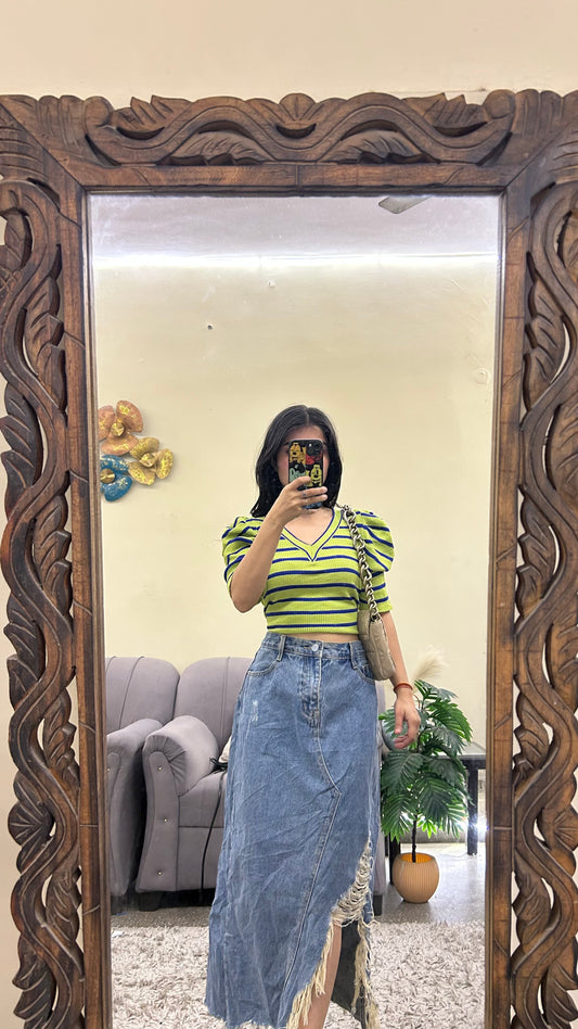 83) korean skirt 32 waist/l:32