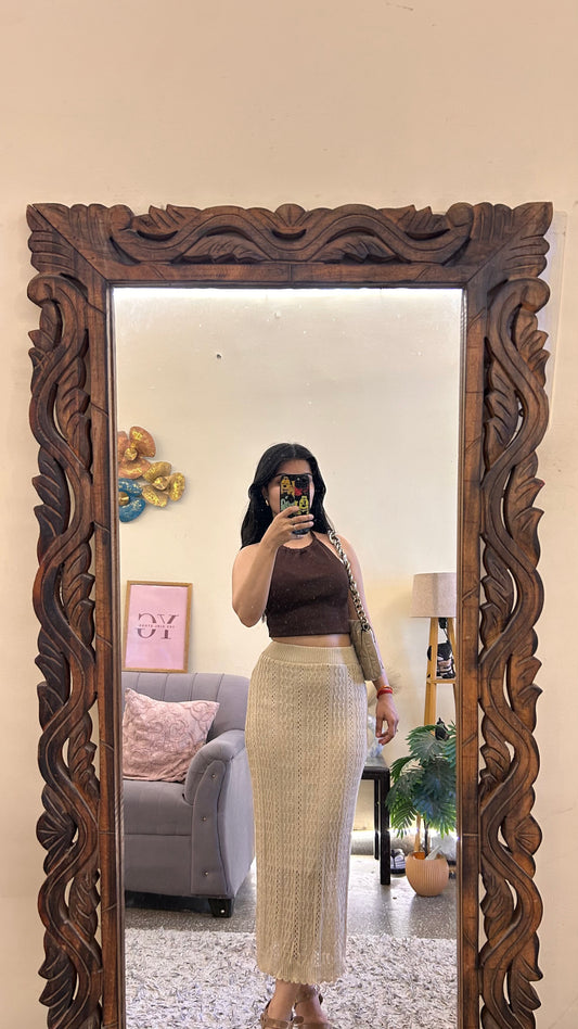 27)crochet skirt with layer waist 24-27 L-35