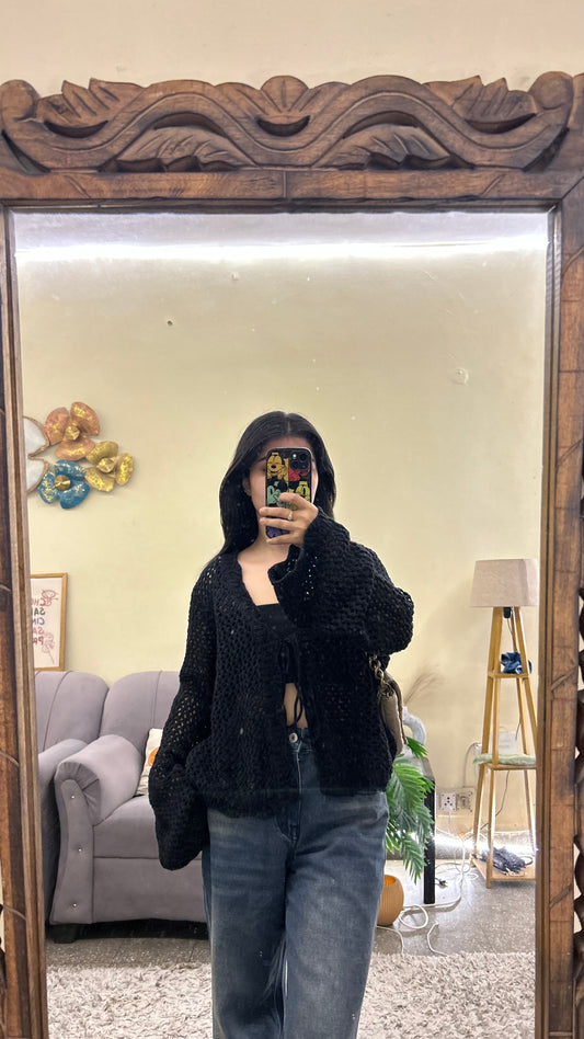Crochet tie top (rare) 36-40 bust