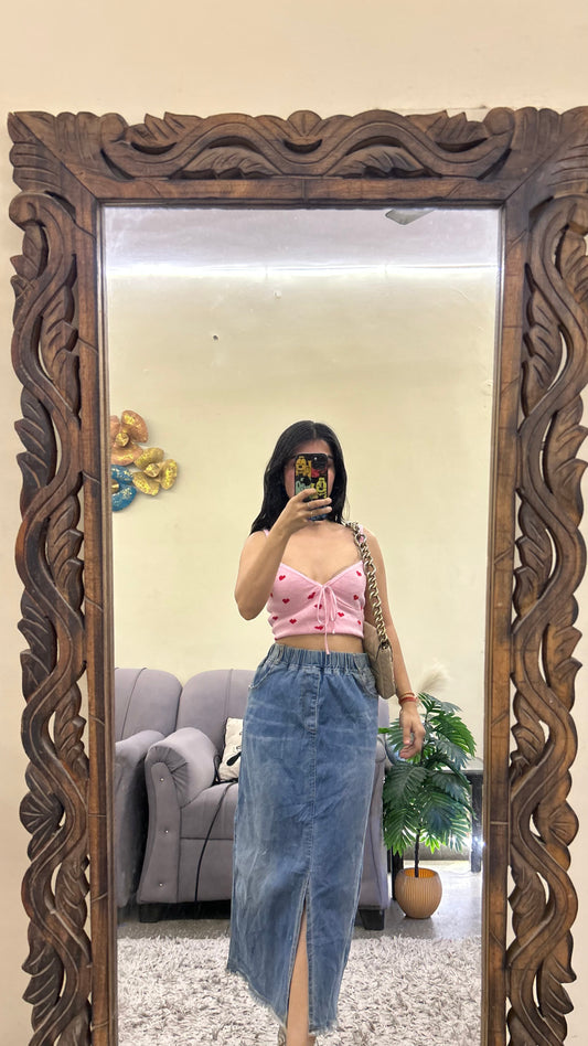 64) thrifted skirt 28-32 waist/l:29
