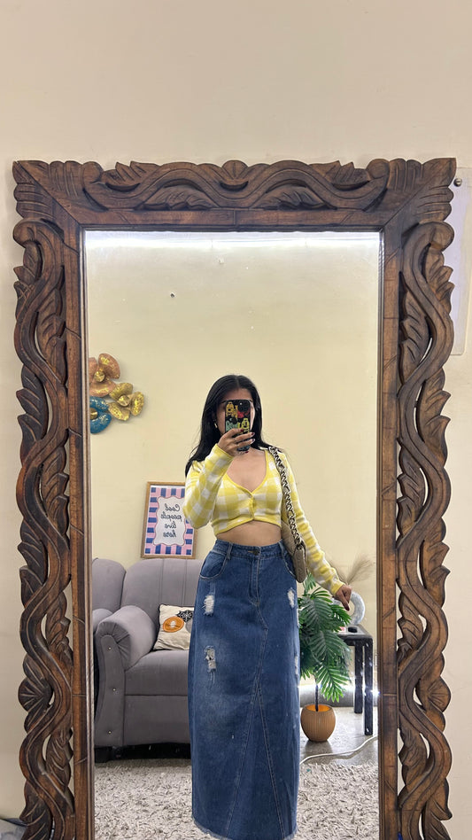 37) Korean skirt 36 waist/l:30