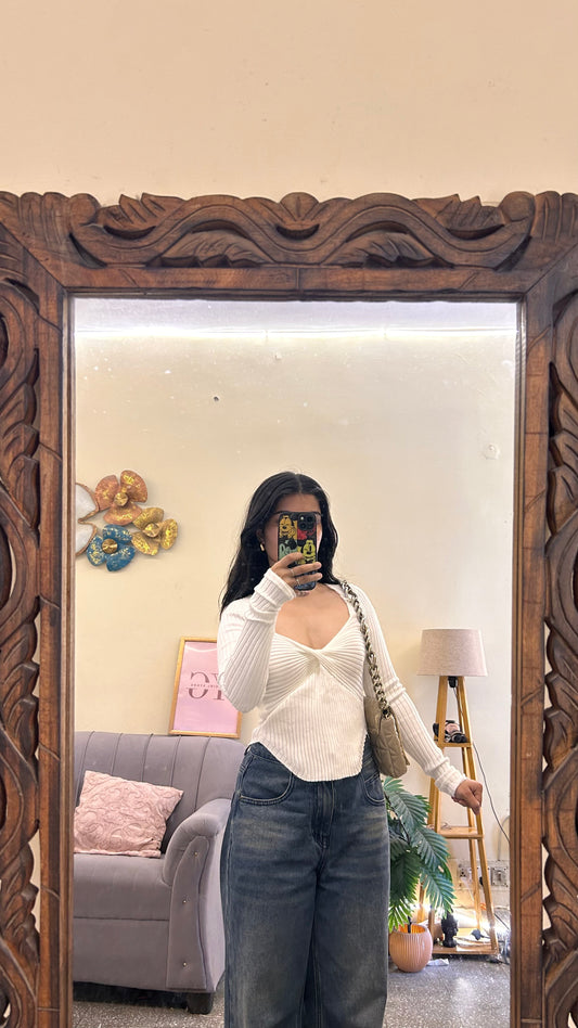 60)semi-winter cute top bust- 28-32
