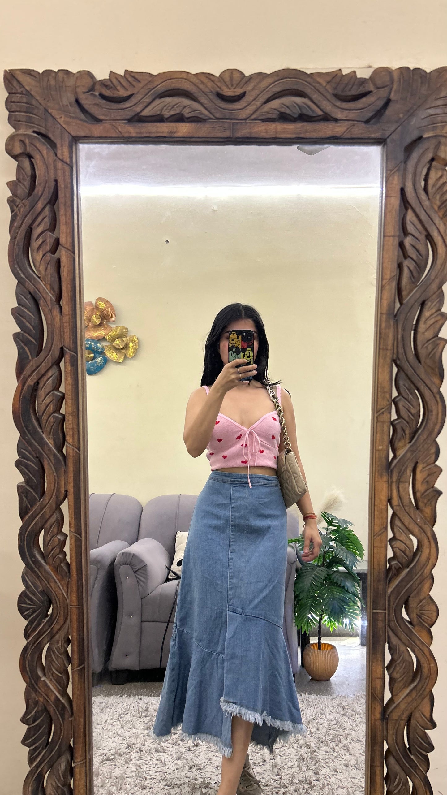72) korean skirt 31 waist/l:30