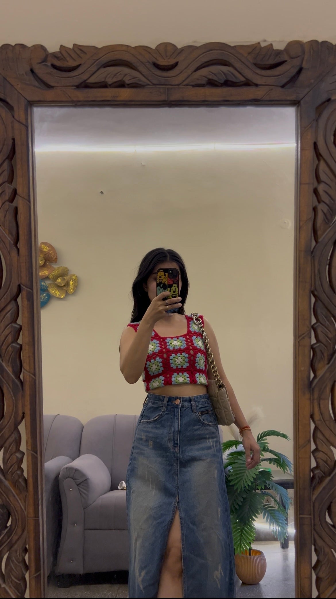 Korean skirt 26-27 waist/l:28