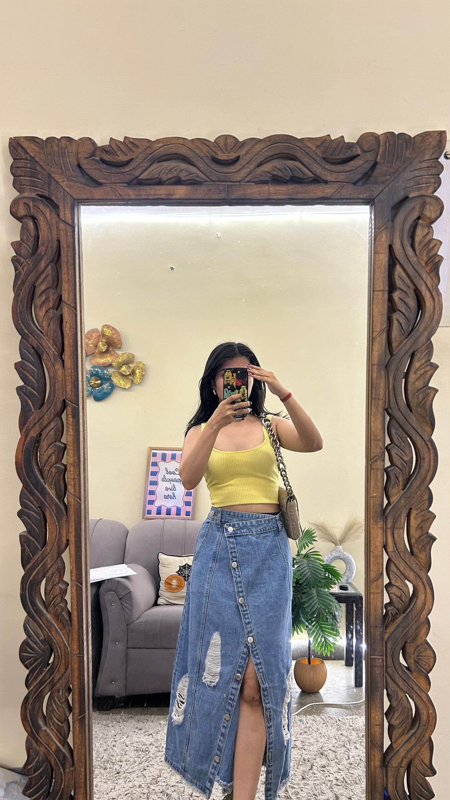 71) Korean skirt 30 waist/l:30