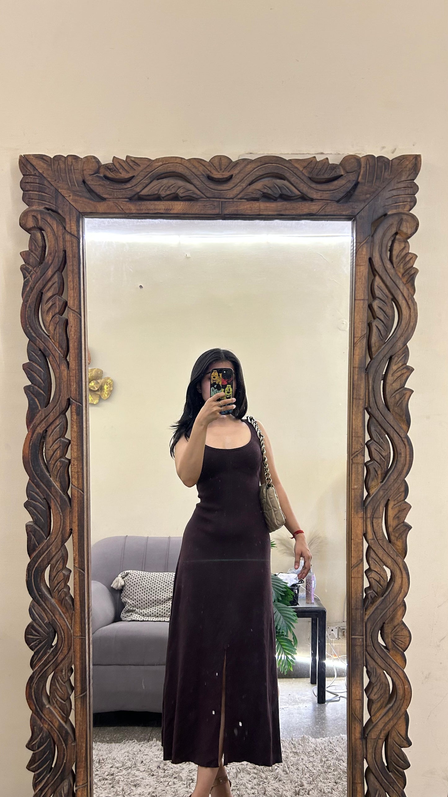 Classy dress 32-34 bust /l:50(with belt )