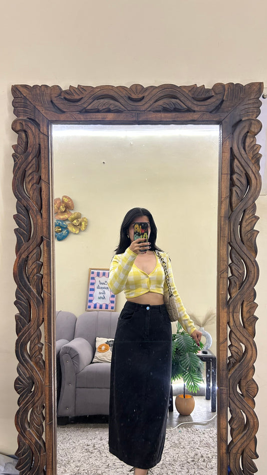 42) Korean skirt 24-26 waist/l:30