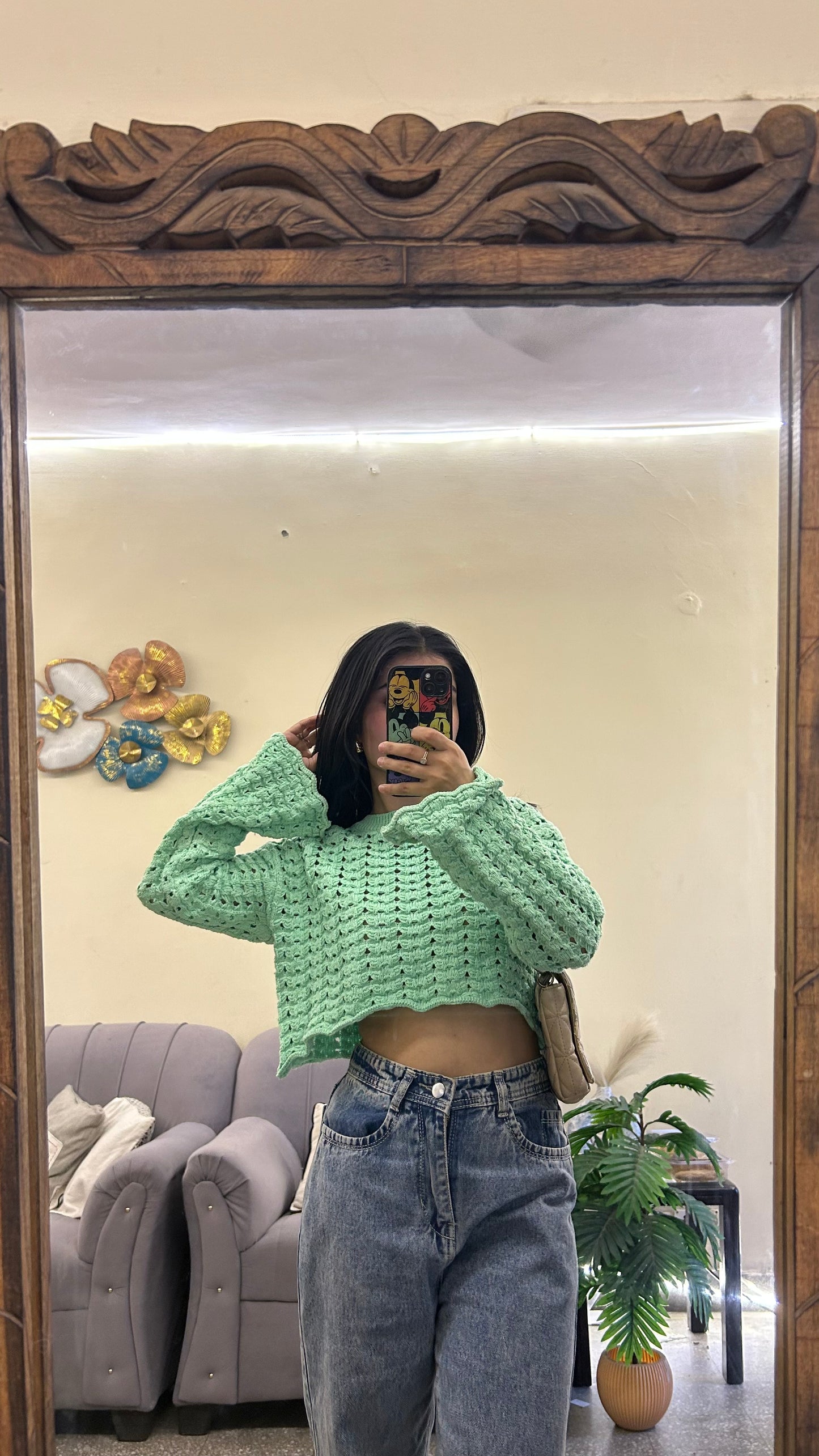 Cute crochet top 30-32 bust