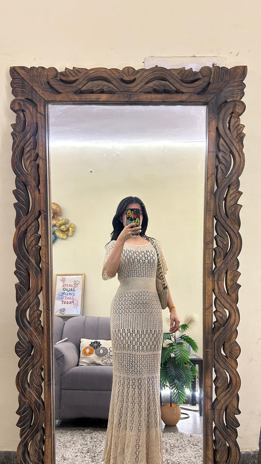 Cute crochet dress 34-36 bust/l:46