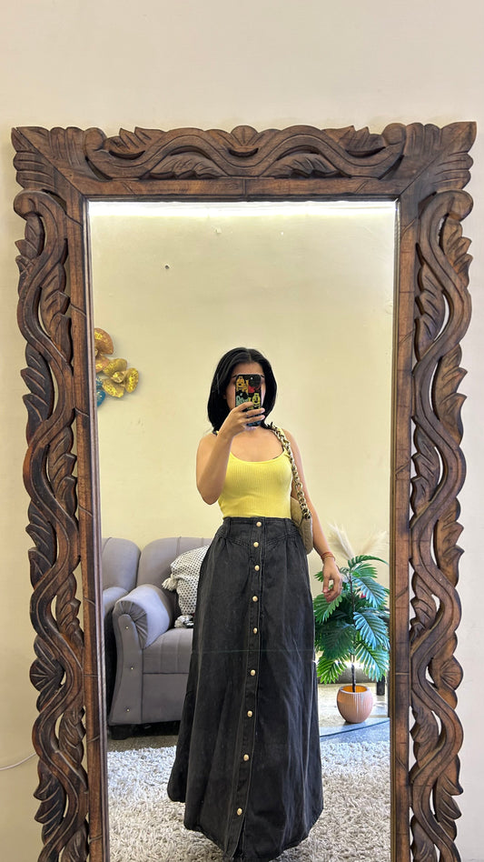 54)Korean skirt 26-28 waist/l:31