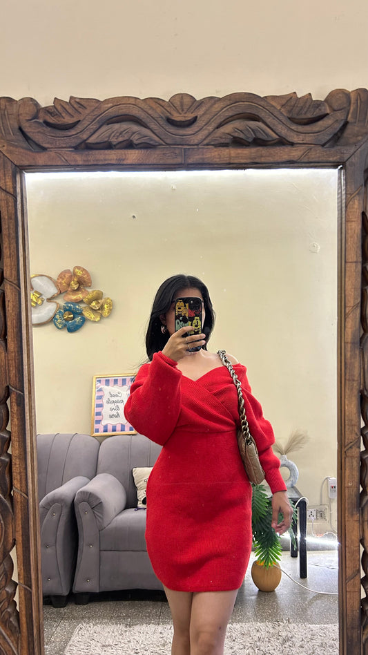 Cute dress 32-34 bust/l:35 (perfect for Christmas) warm