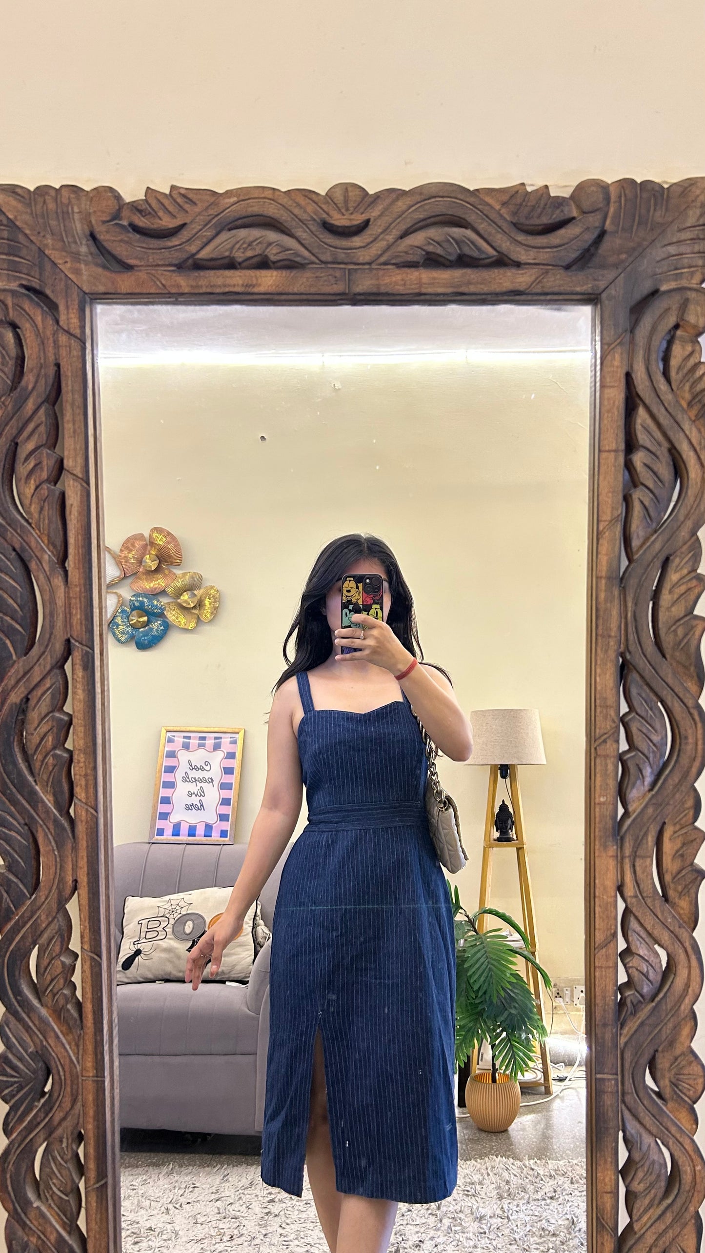 Denim dress 34 bust/l:39