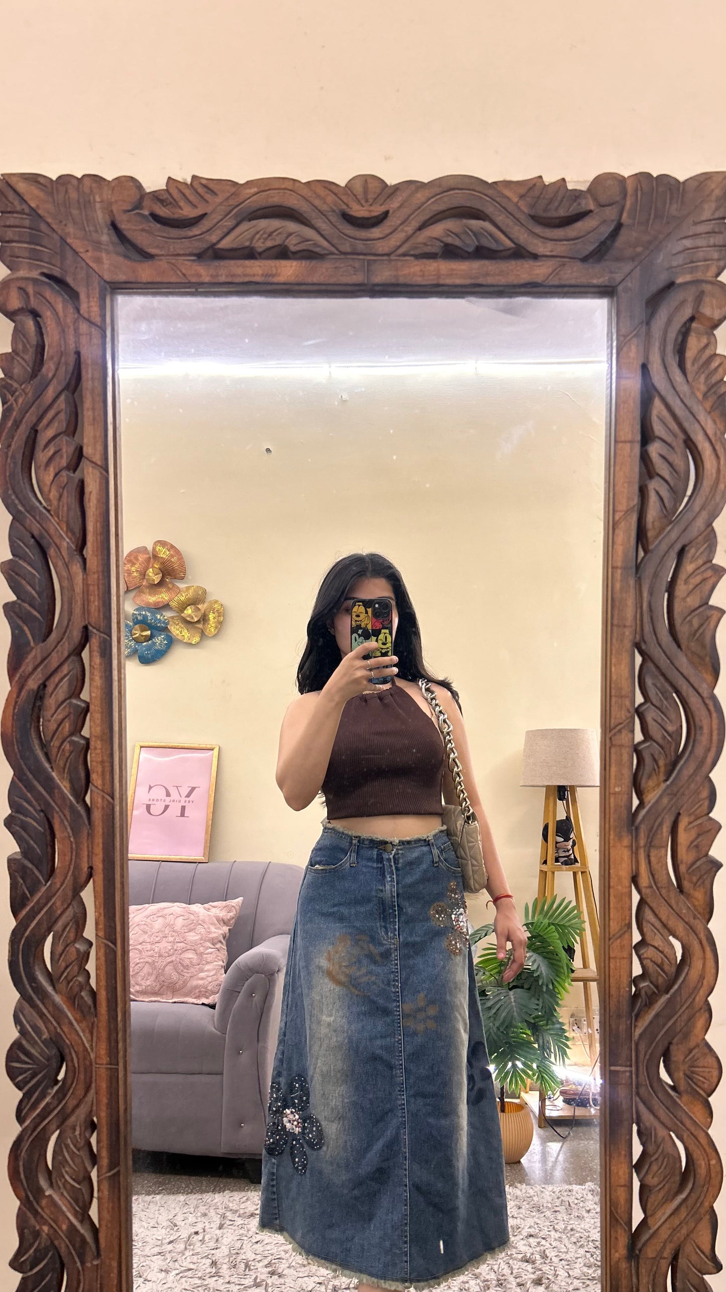 2)korean skirts waist -28 /L 29