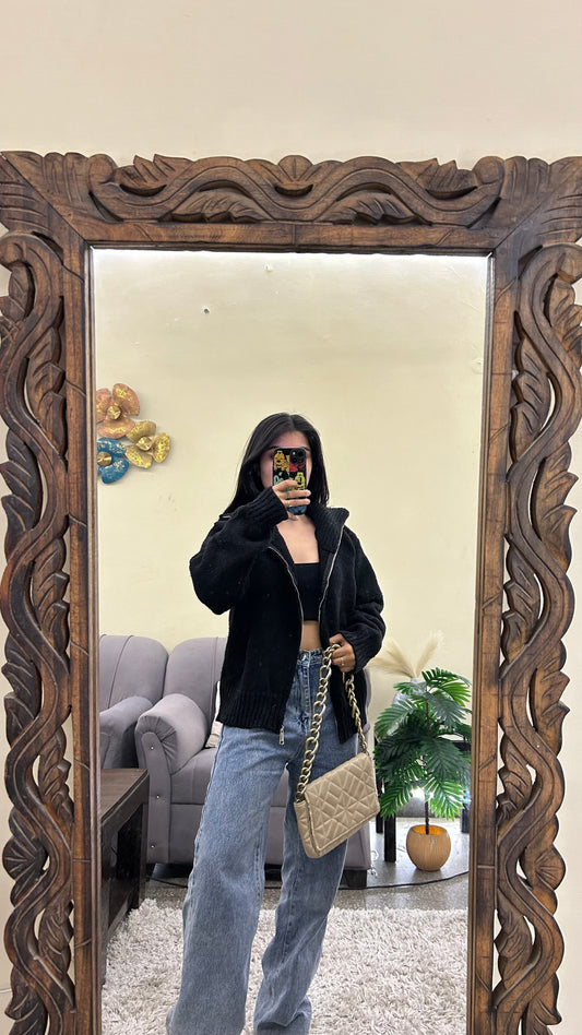 Zipper sweater M