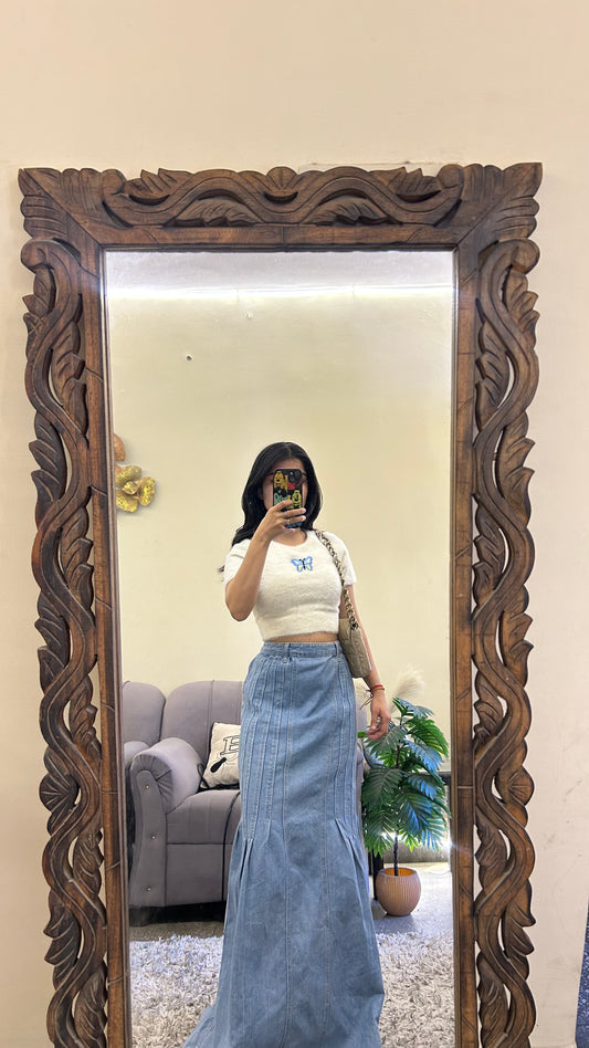 32) korean skirt 30 waist/l:38