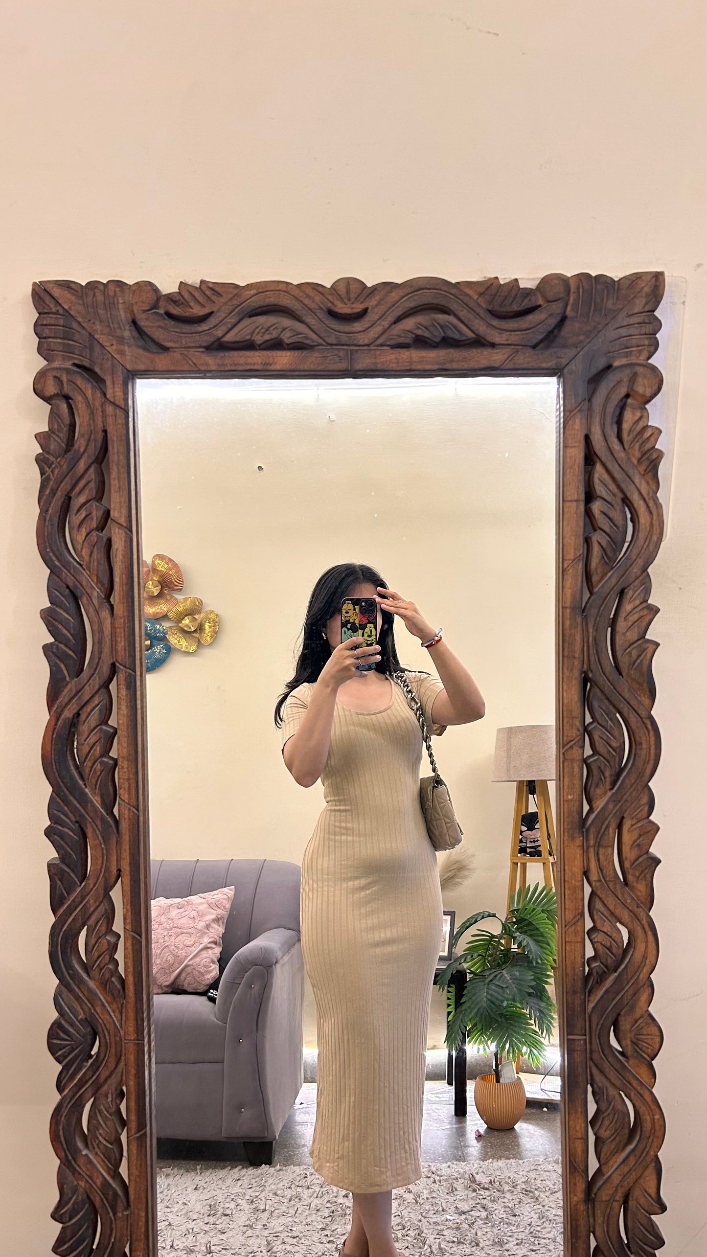 61) cute dress bust- 34/ L -46