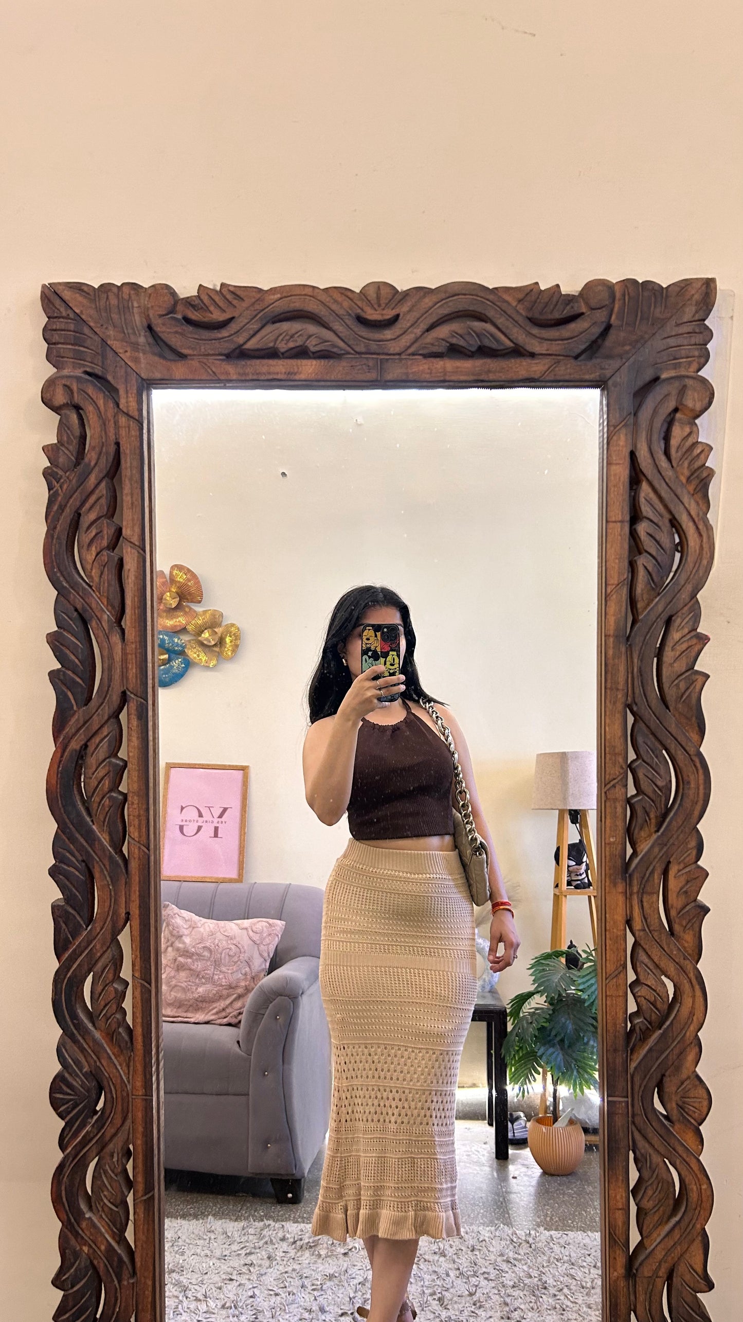 30)crochet skirt with layer waist 26-28 L-32