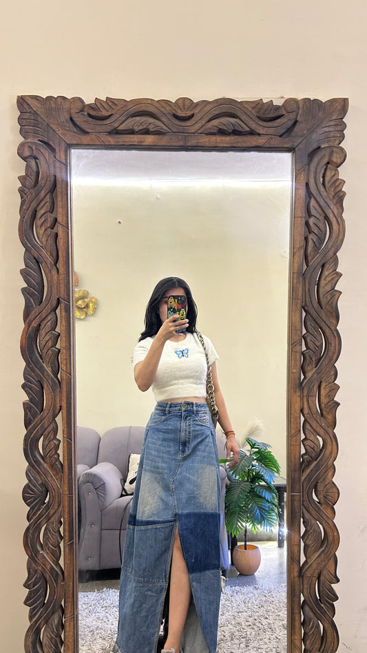 36) korean skirt 32 waist/l:36