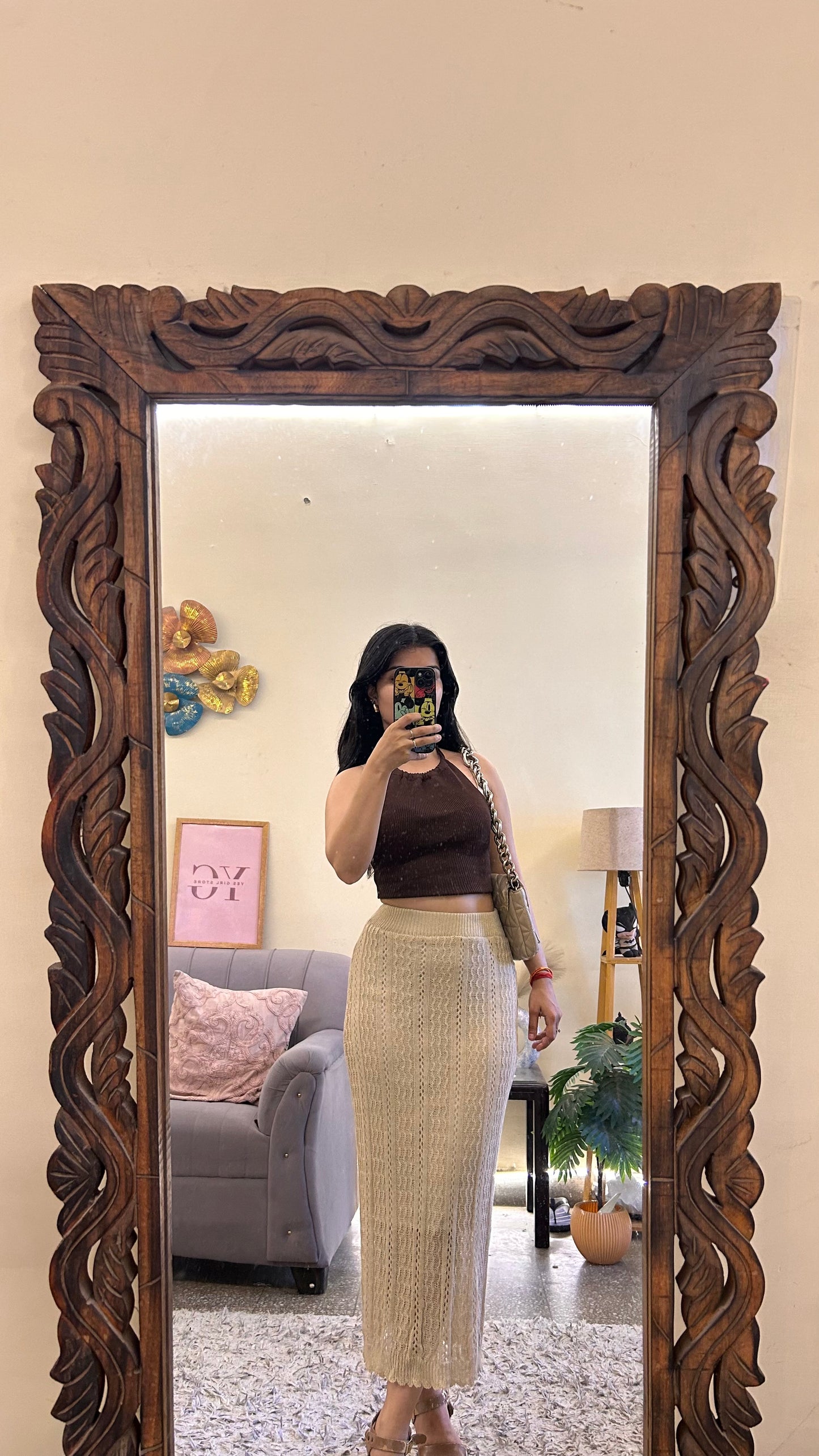 27)crochet skirt with layer waist 24-27 L-35