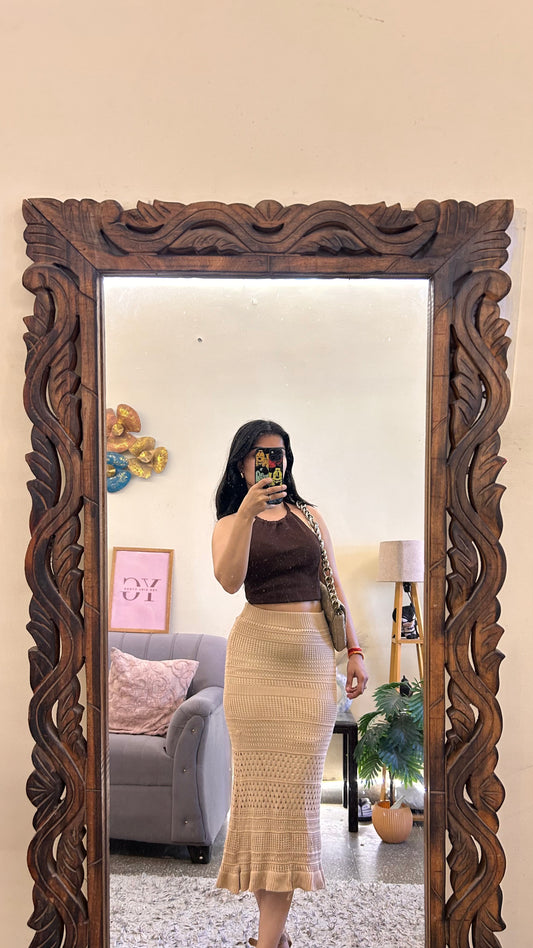 30)crochet skirt with layer waist 26-28 L-32