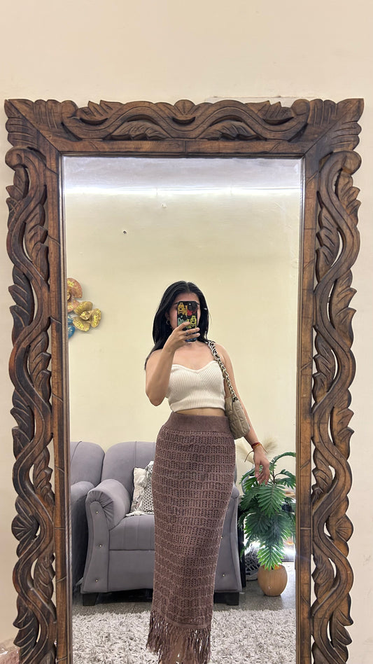 Crochet skirt 26-28 waist/l: 35 layer inside