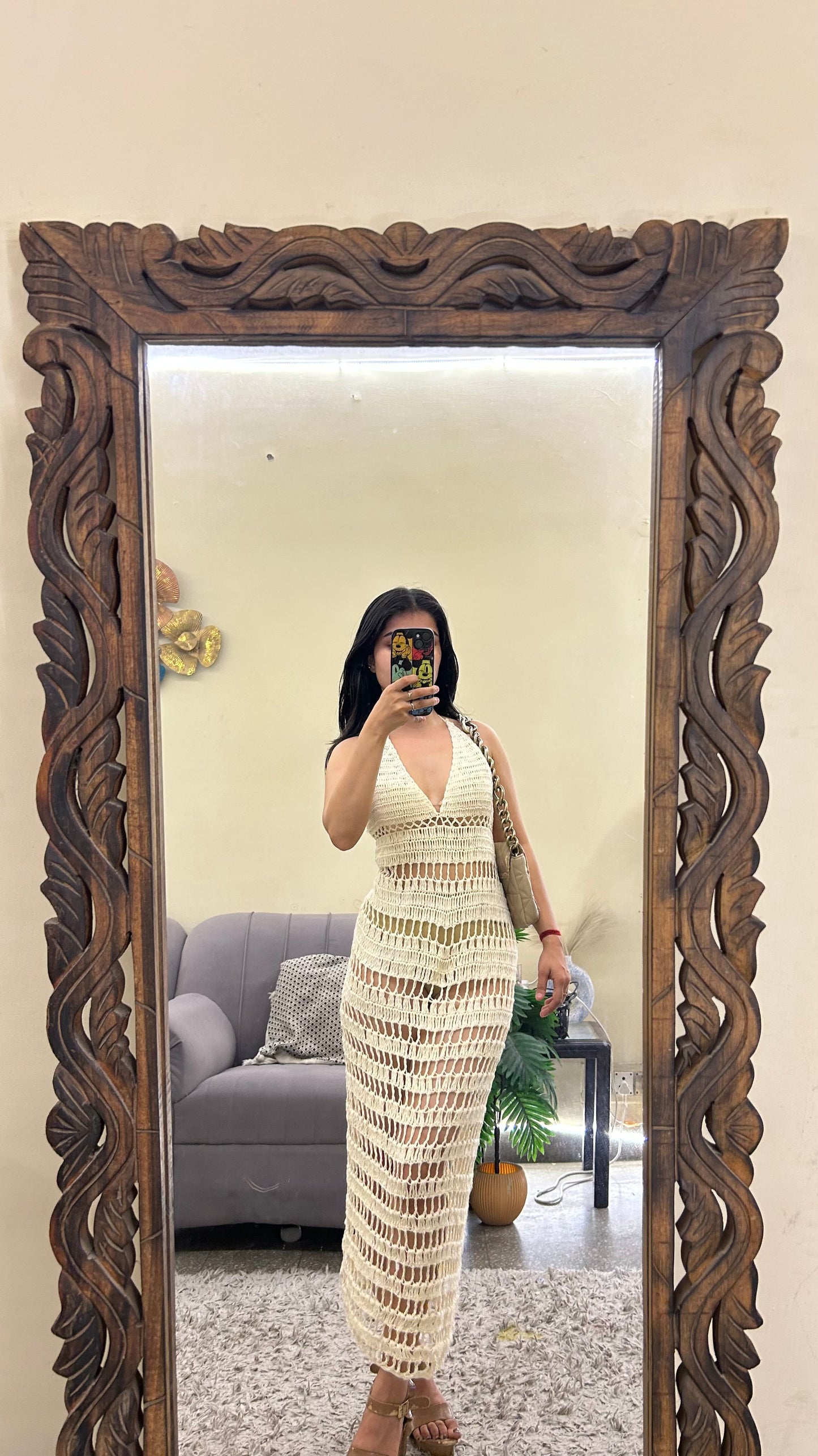 Crochet dress 30-32 bust/l:48
