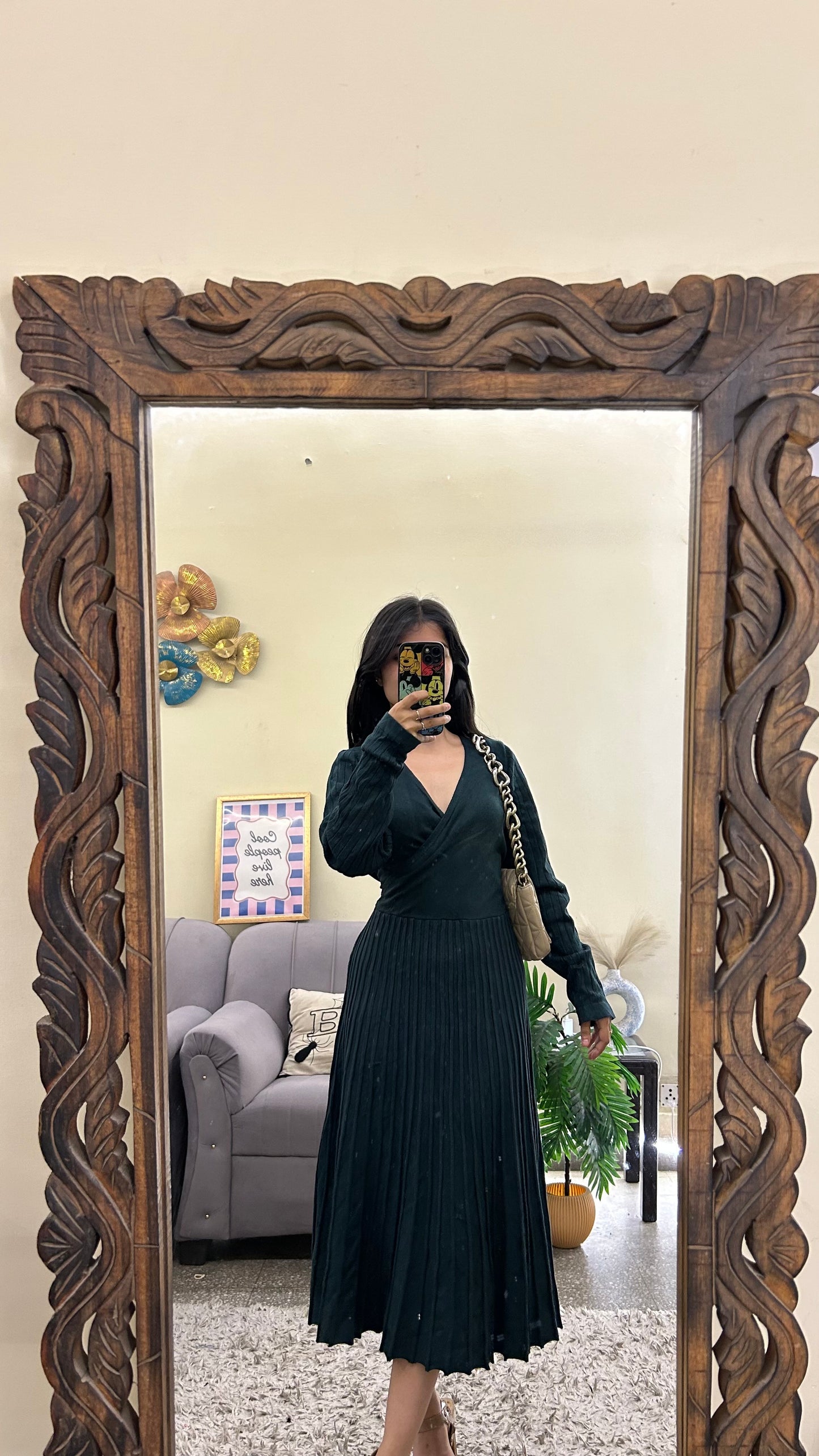 Cute dress 34-36 bust/l:42 warm