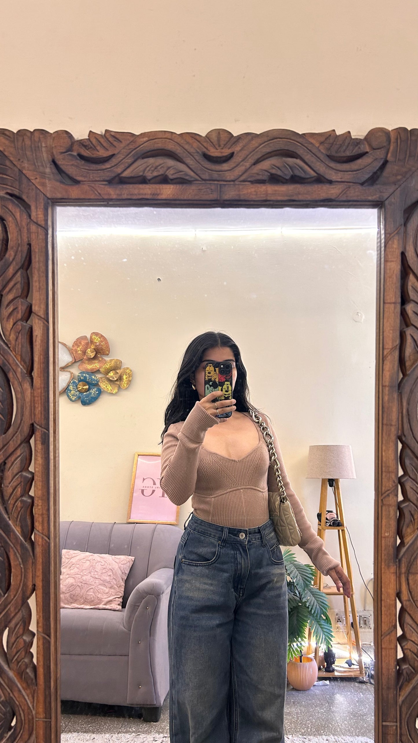 58)semi-winter cute top bust-30-34 bodysuit