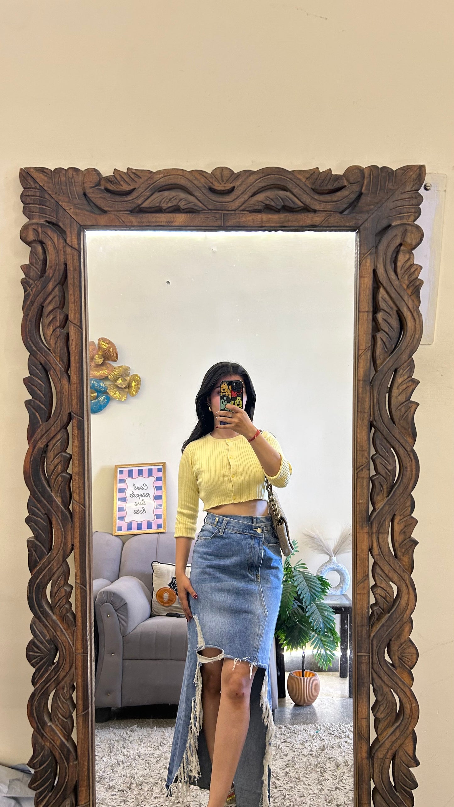 15) Korean skirt 26 waist/l:35