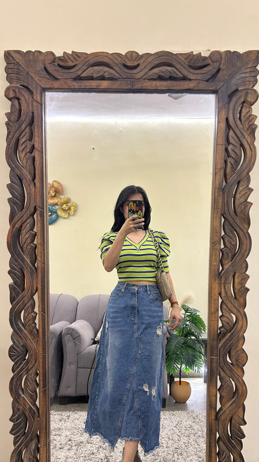 82) korean skirt 28 waist/l:31
