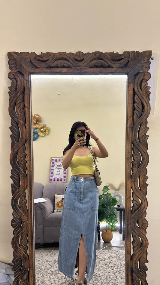 75) Korean skirt 26 waist/l:33 zara