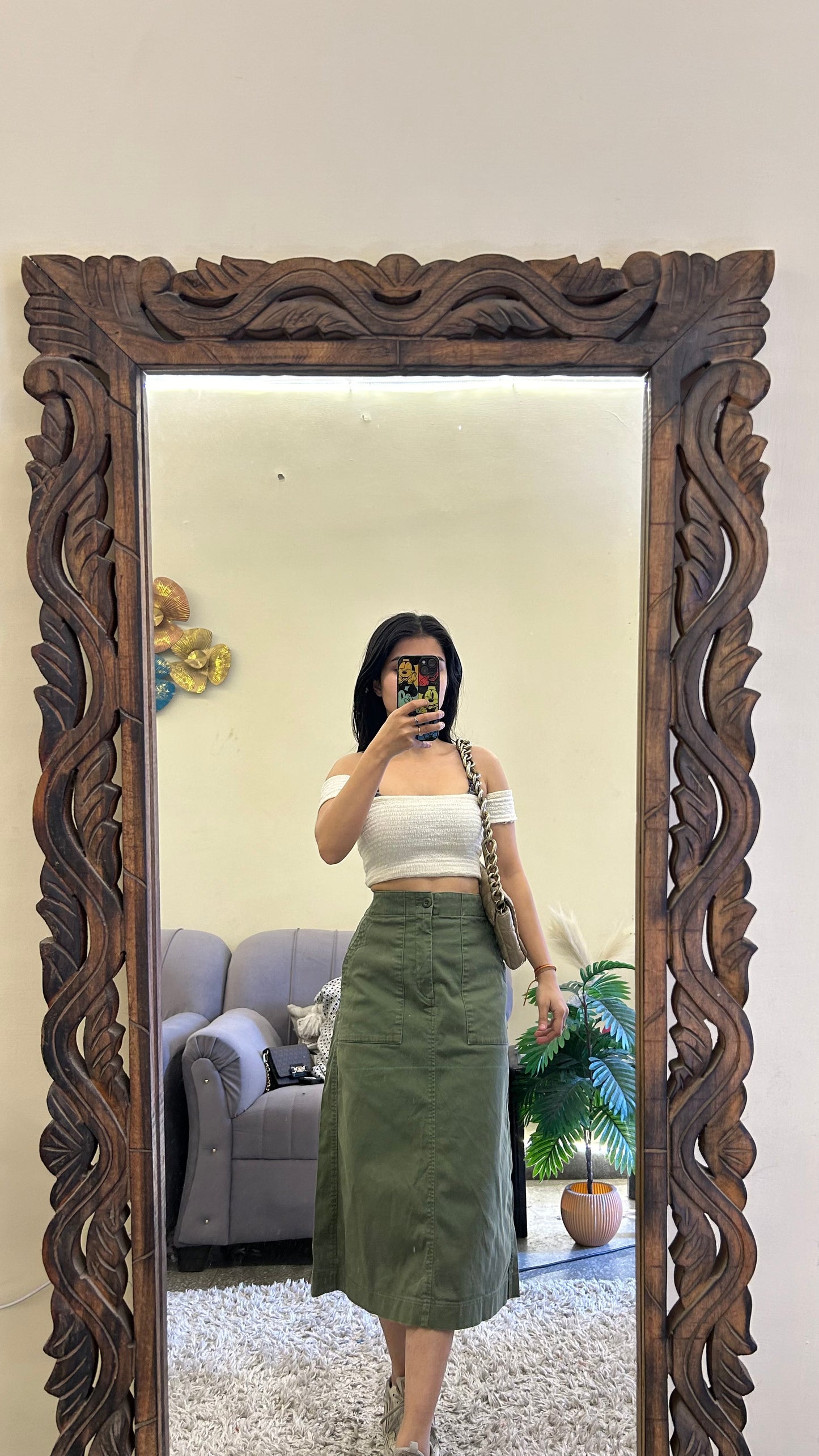 63) Korean skirt 26 waist/l:28