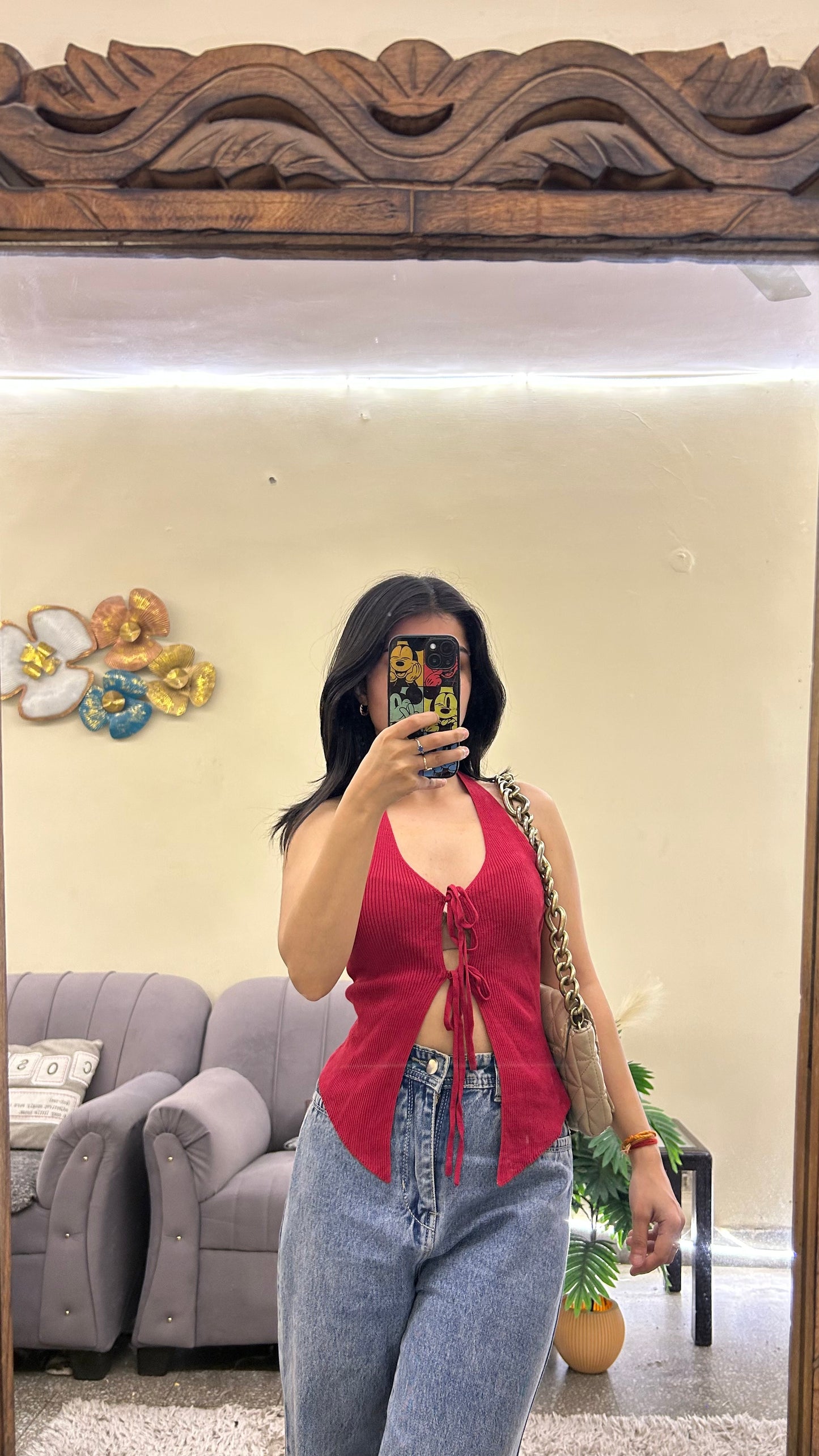 Cute top 30-32 bust halter neck
