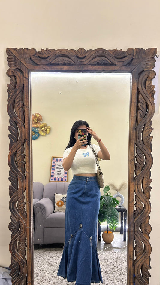 85) Korean skirt 24 waist/l:32