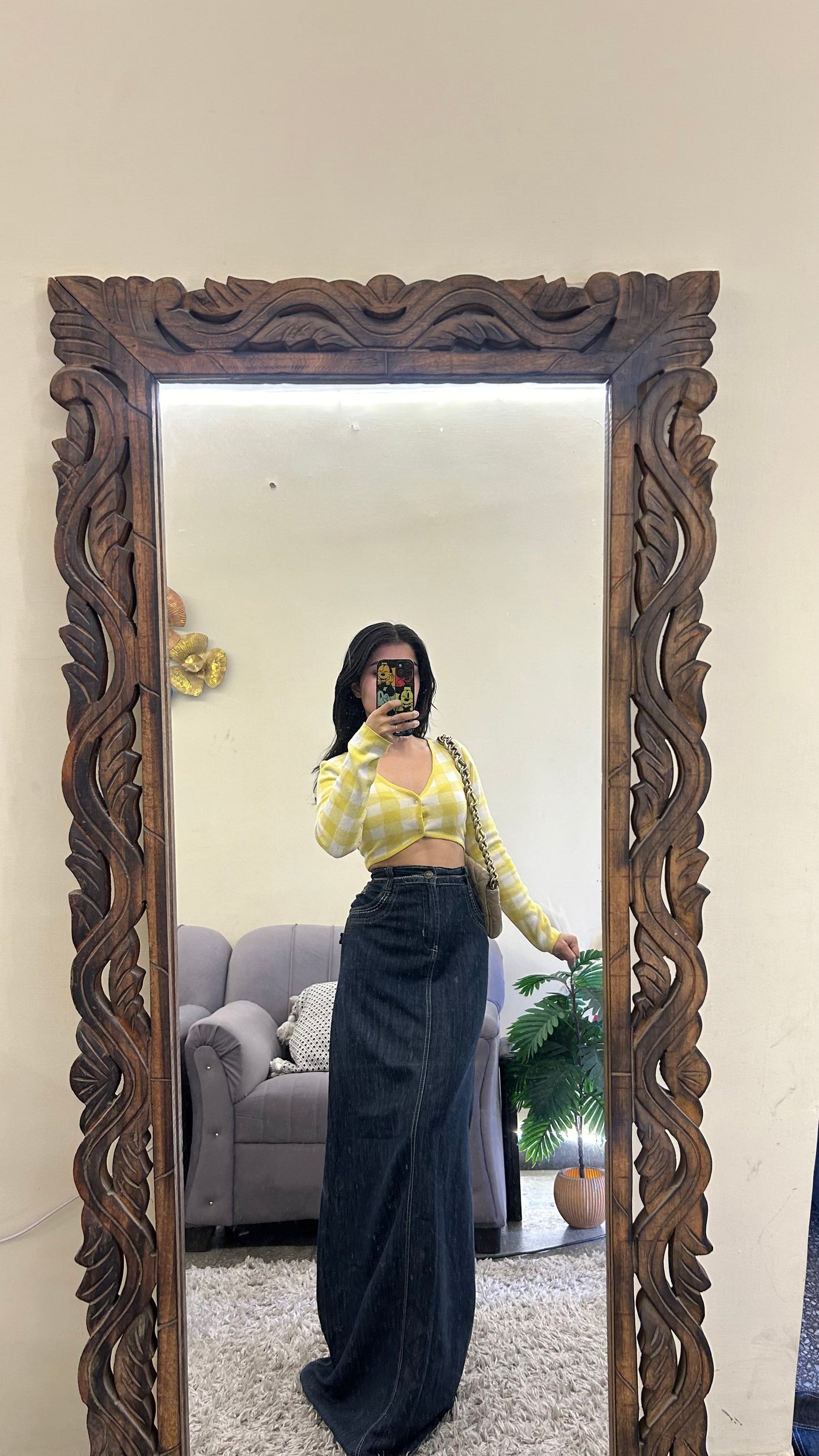21) Korean skirt 32 waist/l:43