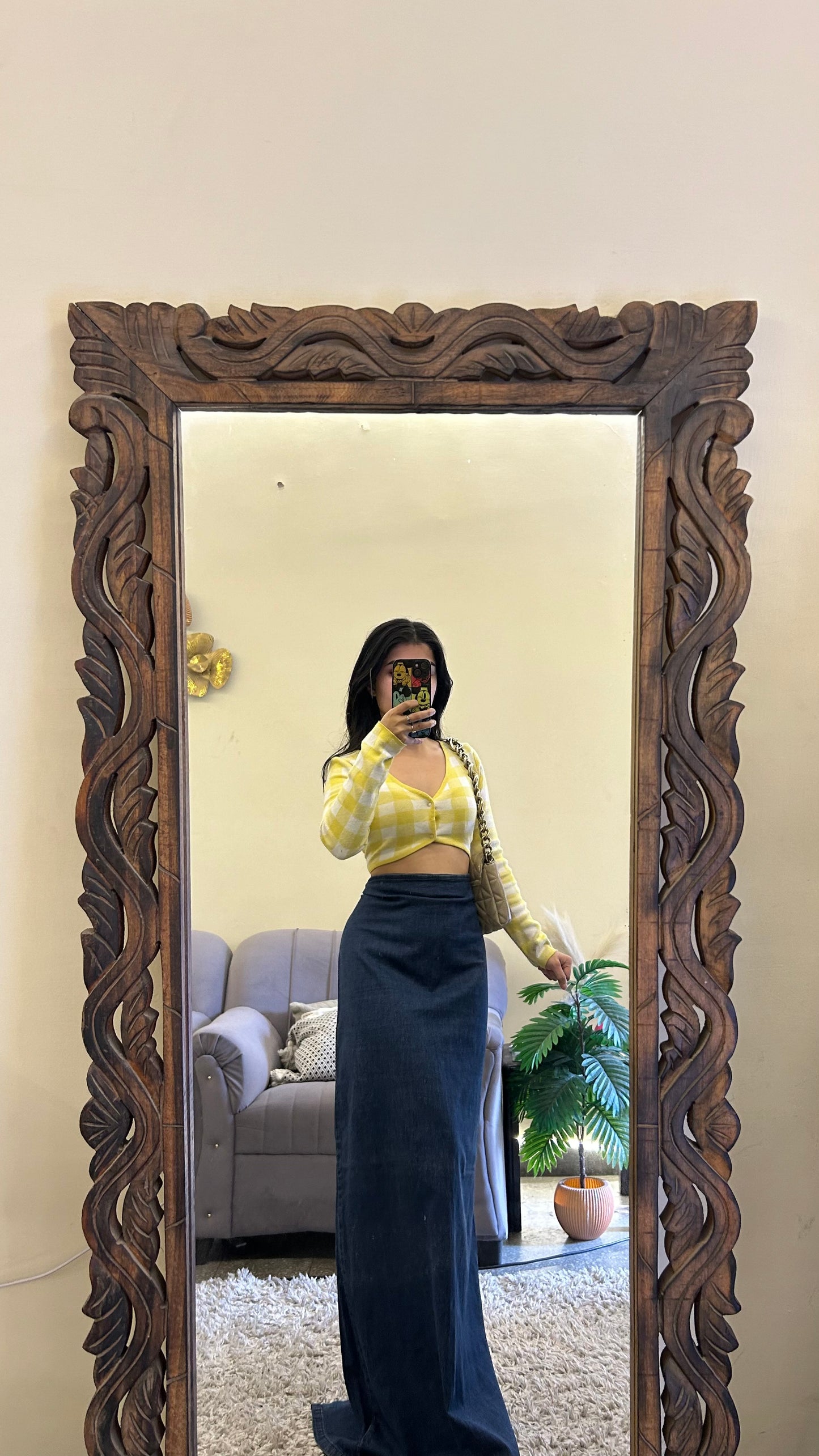 25) Korean skirt 33 waist/l:42