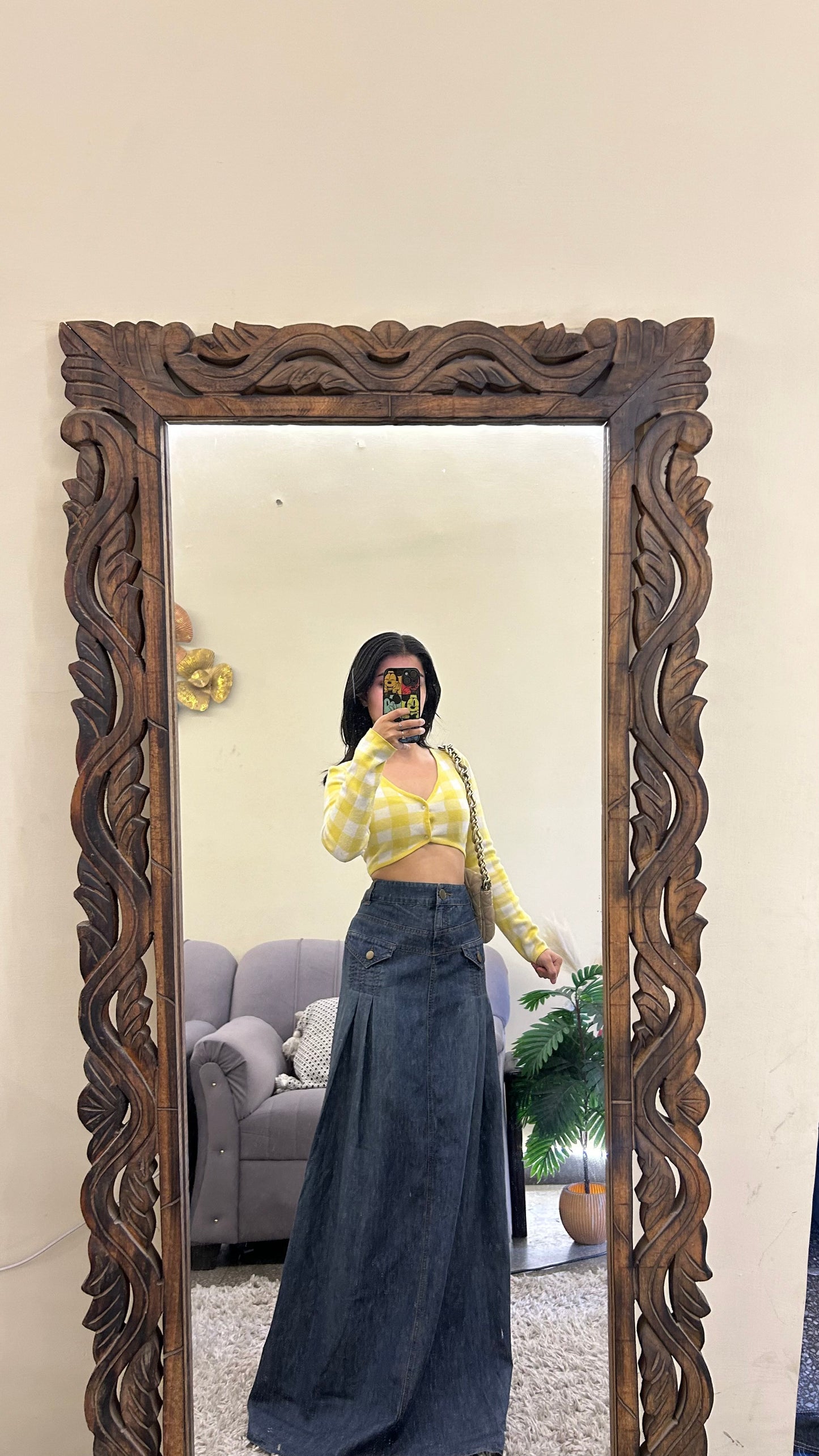 20) Korean skirt 35 waist/l:41