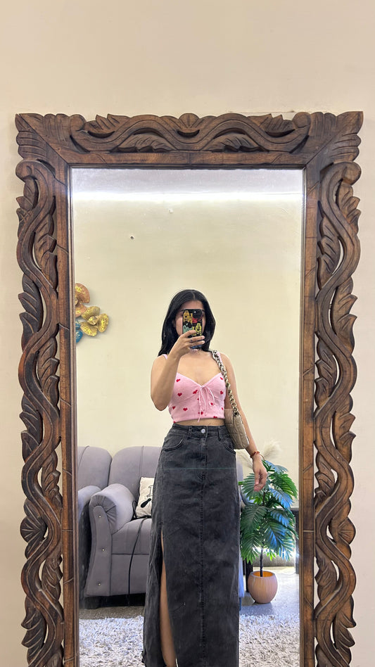 54) korean skirt 30-31 waist/l:32