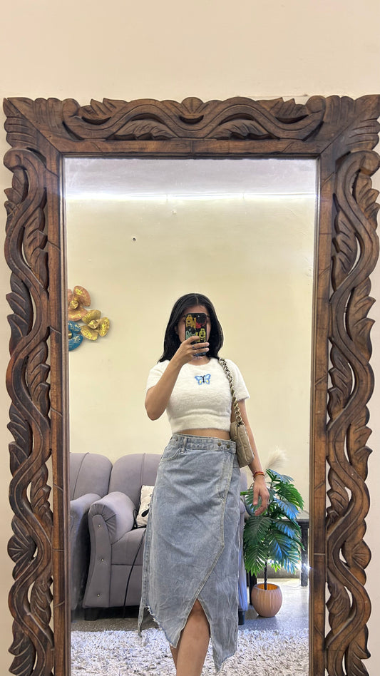 52) korean skirt 28 waist/l:26