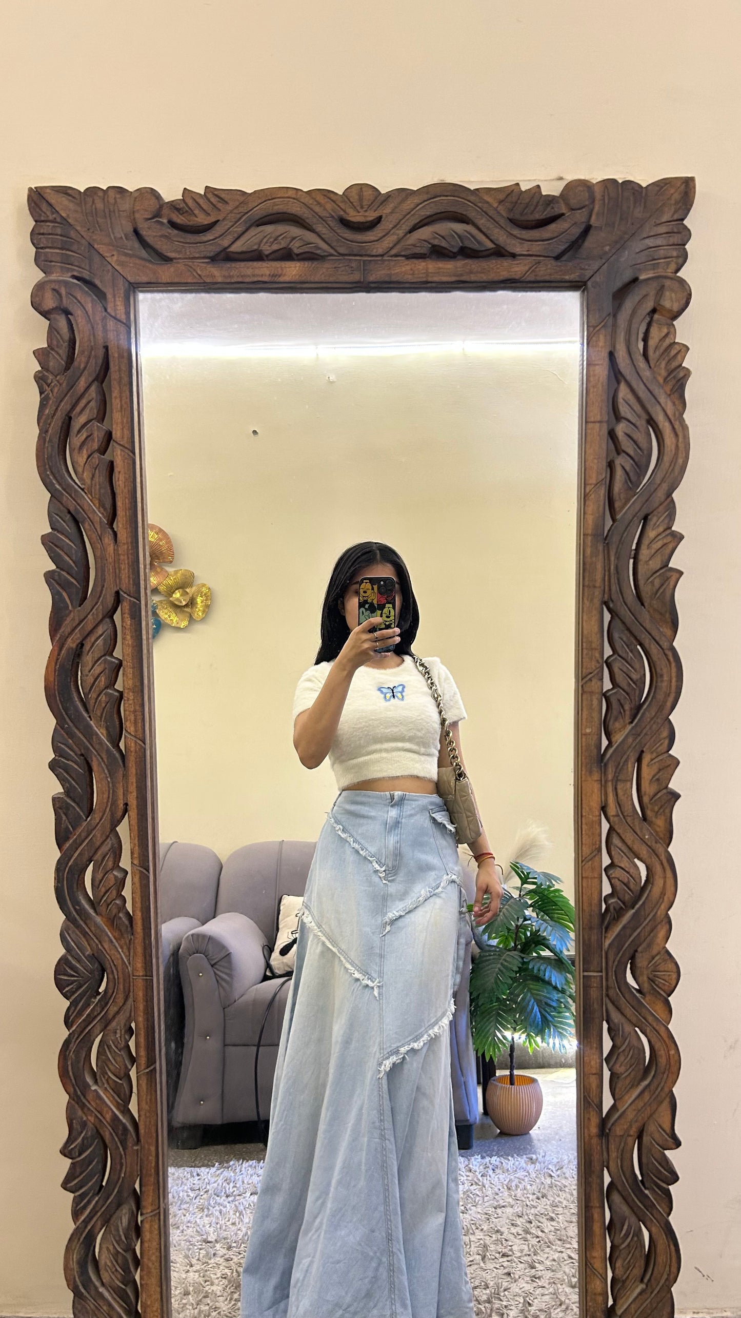 40) korean skirt 26 waist/l:38