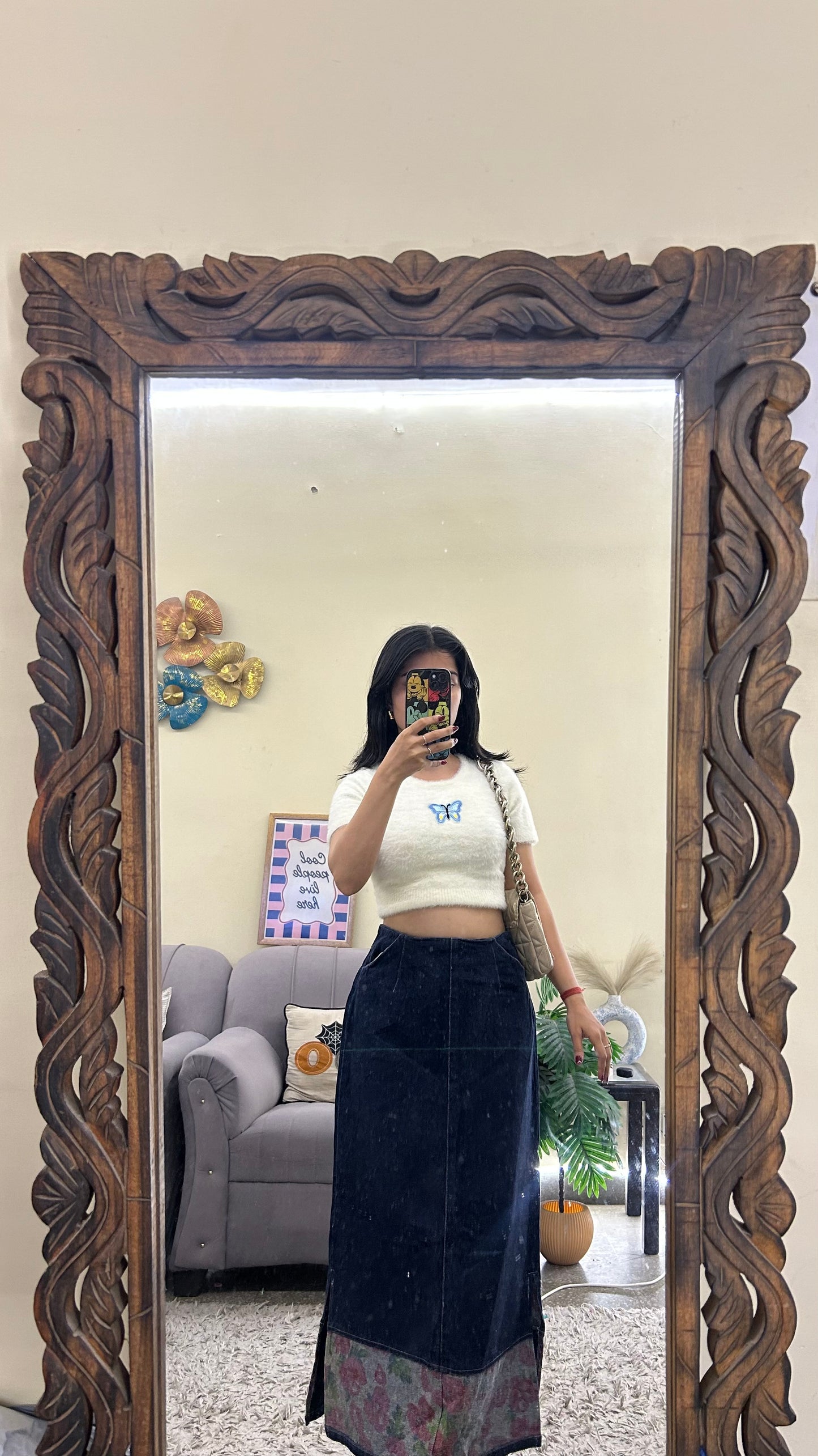 81) cute skirt 25 waist/l:32