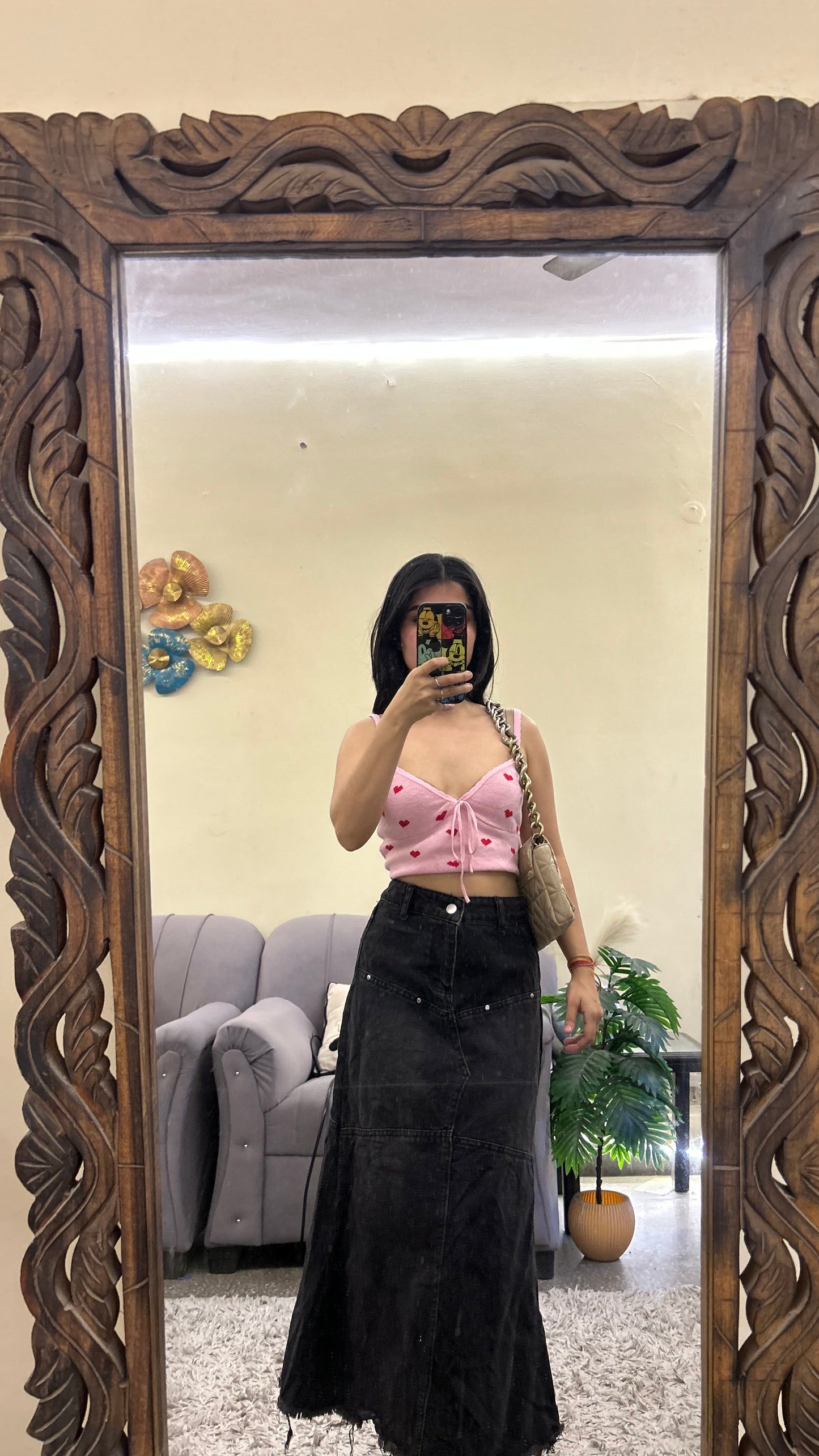 65) korean skirt 28 waist/l:29