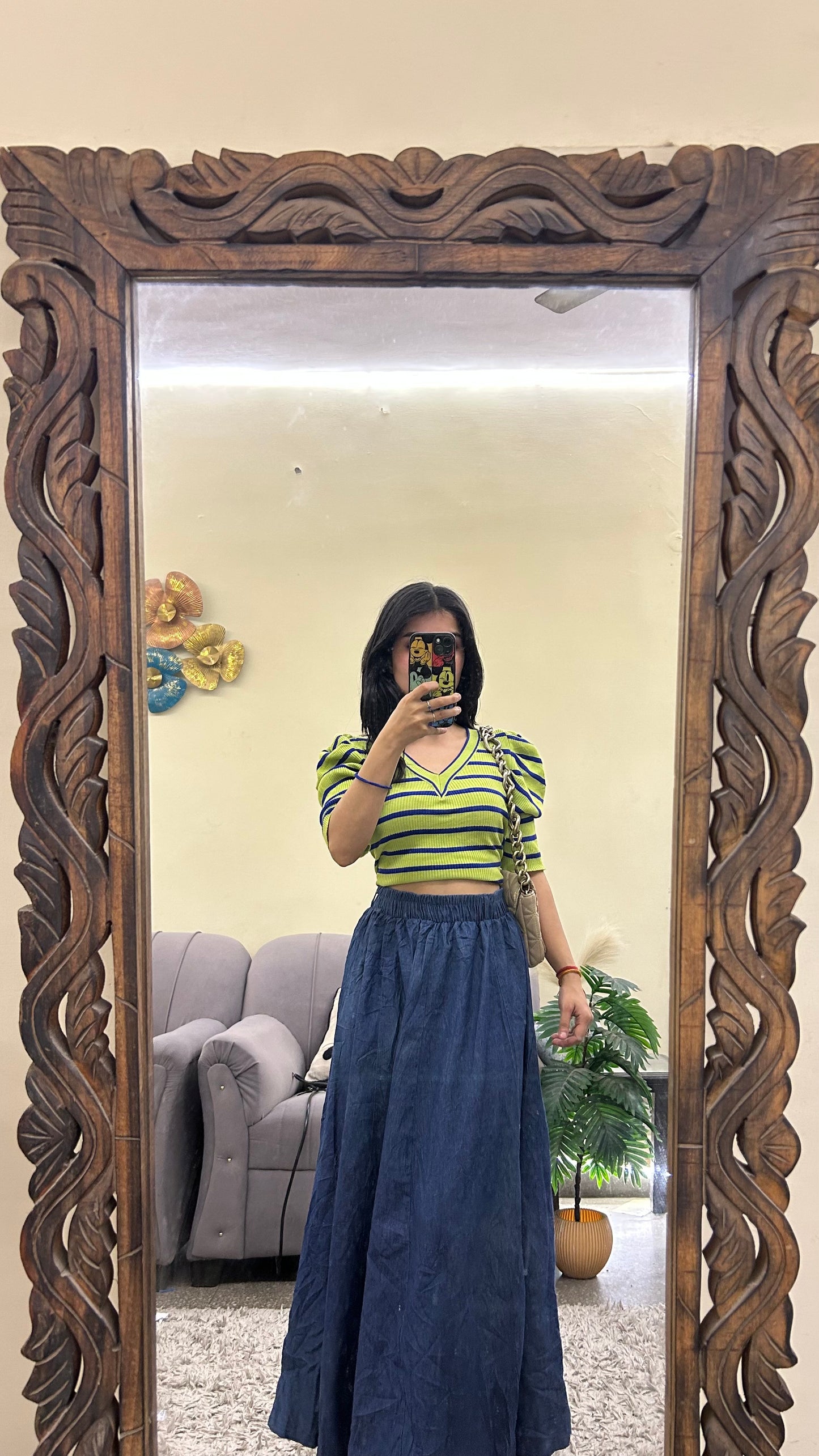 87) korean skirt 24-30 waist/l:34