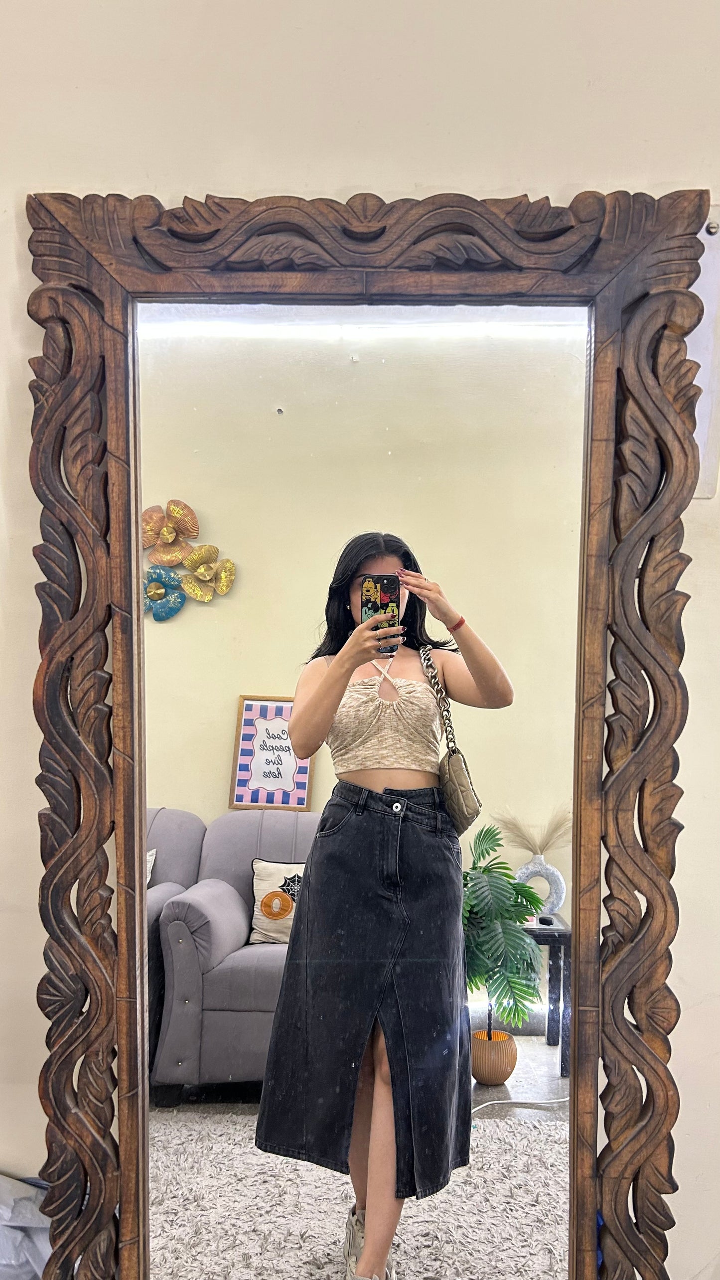90) Korean skirt 28 waist/l:29