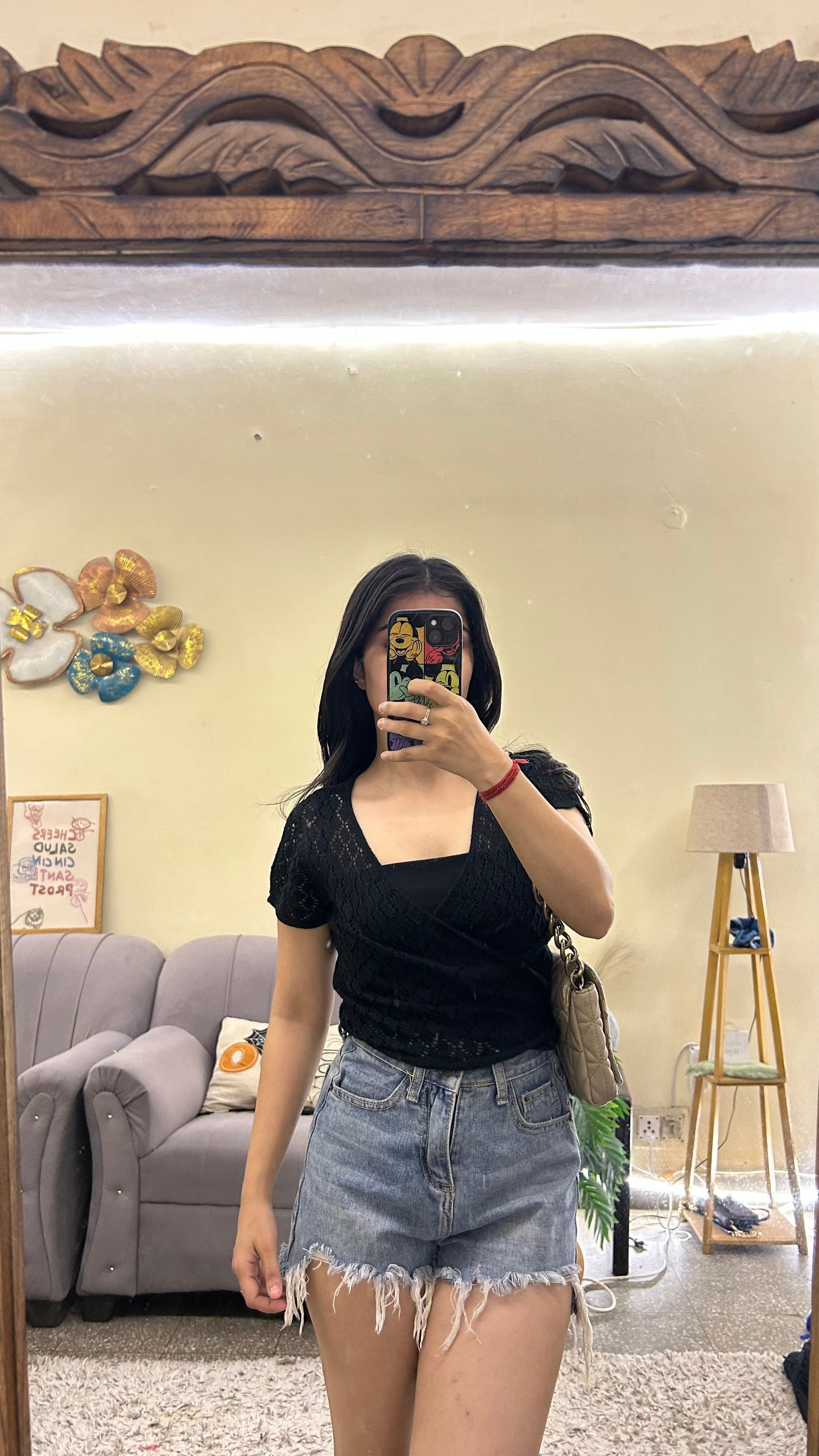 Cute wrap around top 32-34 bust