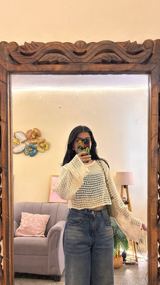 88)semi-winter cute top bust- zara s