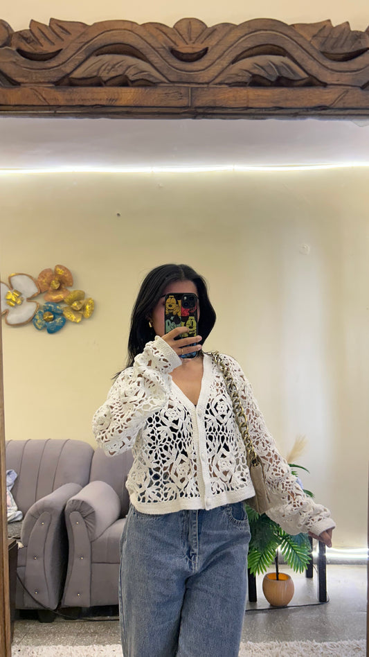 Cute crochet top S-M