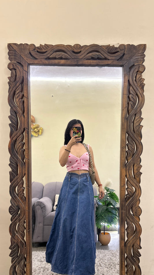 66) korean skirt 26 waist/l:33