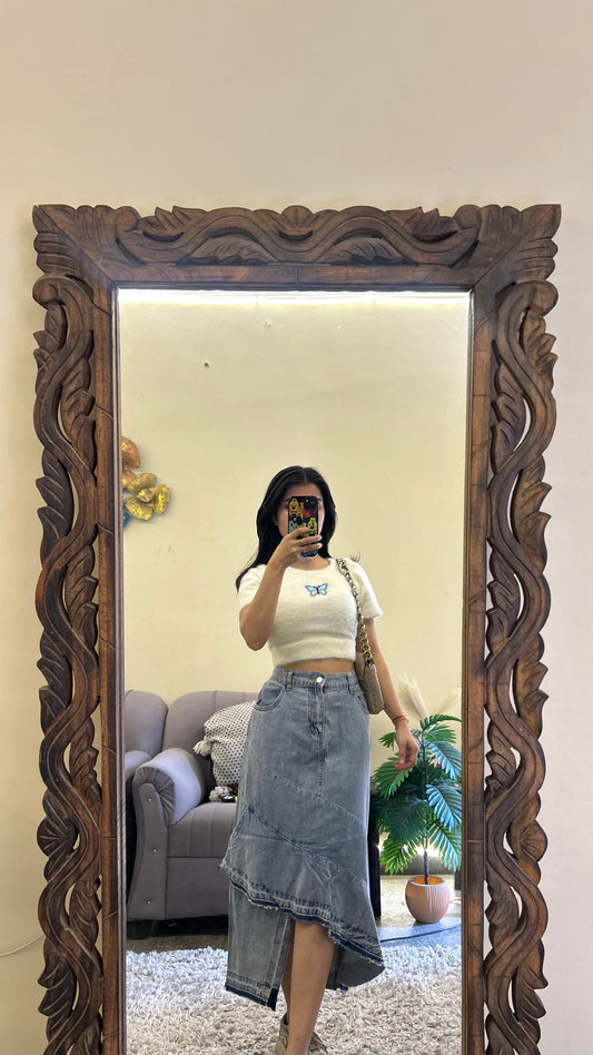 46) Korean skirt 28-30 waist/l:28