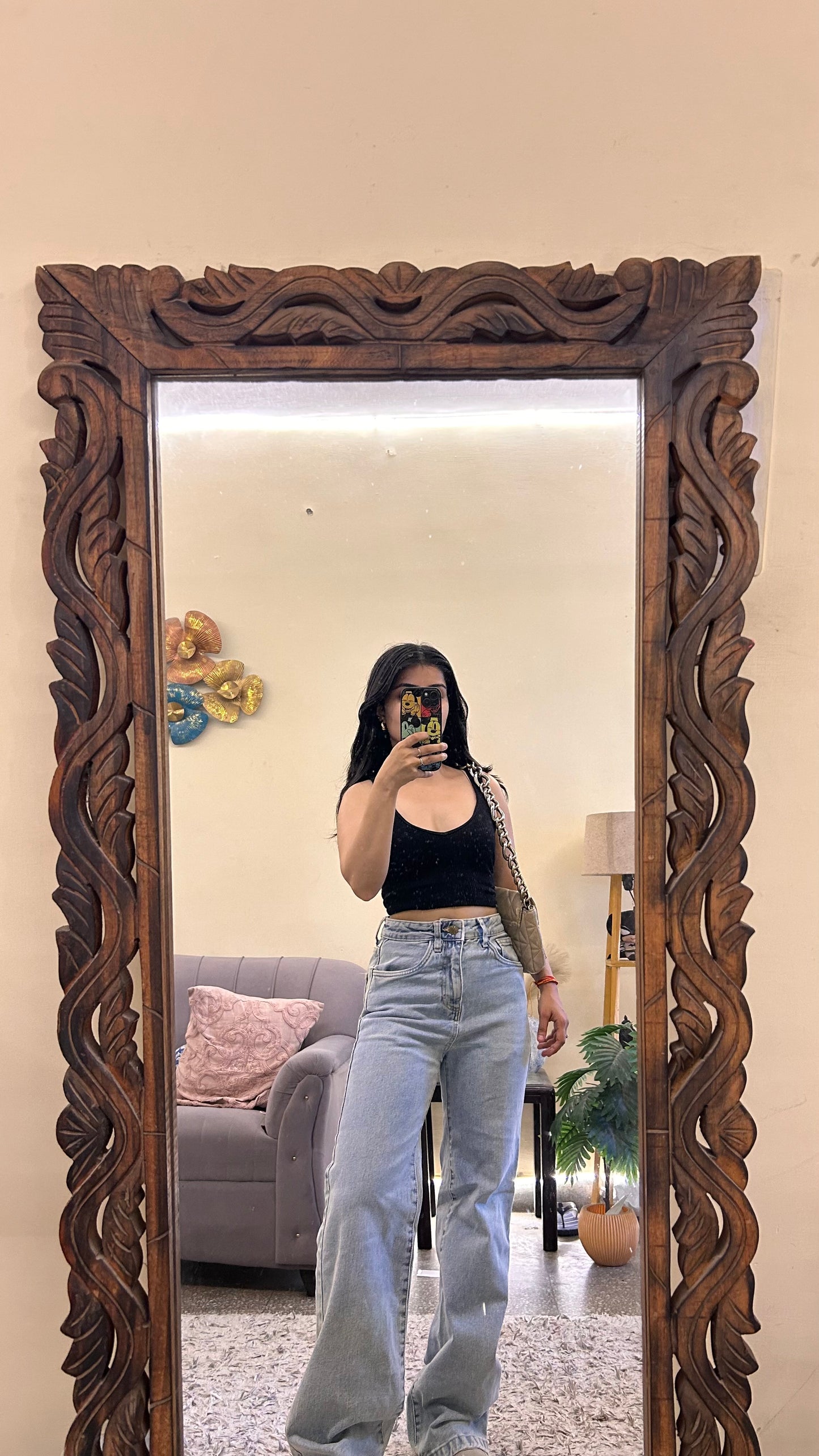 4) thrifted jeans waist -26 / L-41